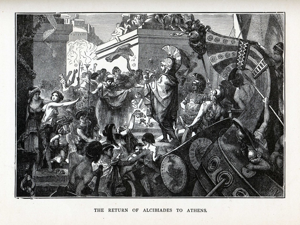 Alcibiades返回雅典，1882年 作者 赫尔曼·沃格尔