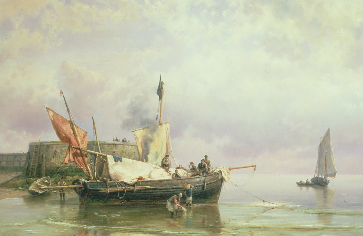海洋场景 作者 约翰尼斯·赫尔曼·巴伦德·科克科克（Johannes Hermann Barend Koekkoek）