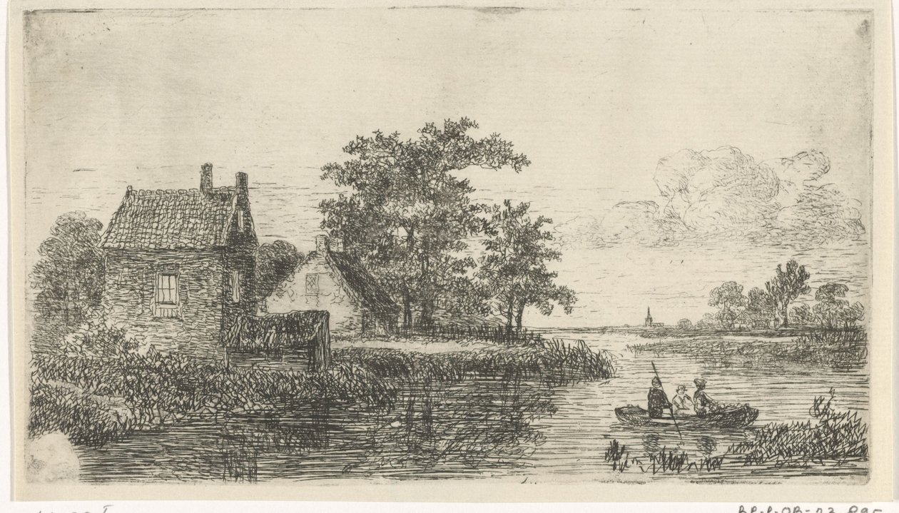 船上的三个人 作者 Hermanus Jan Hendrik van Rijkelijkhuysen