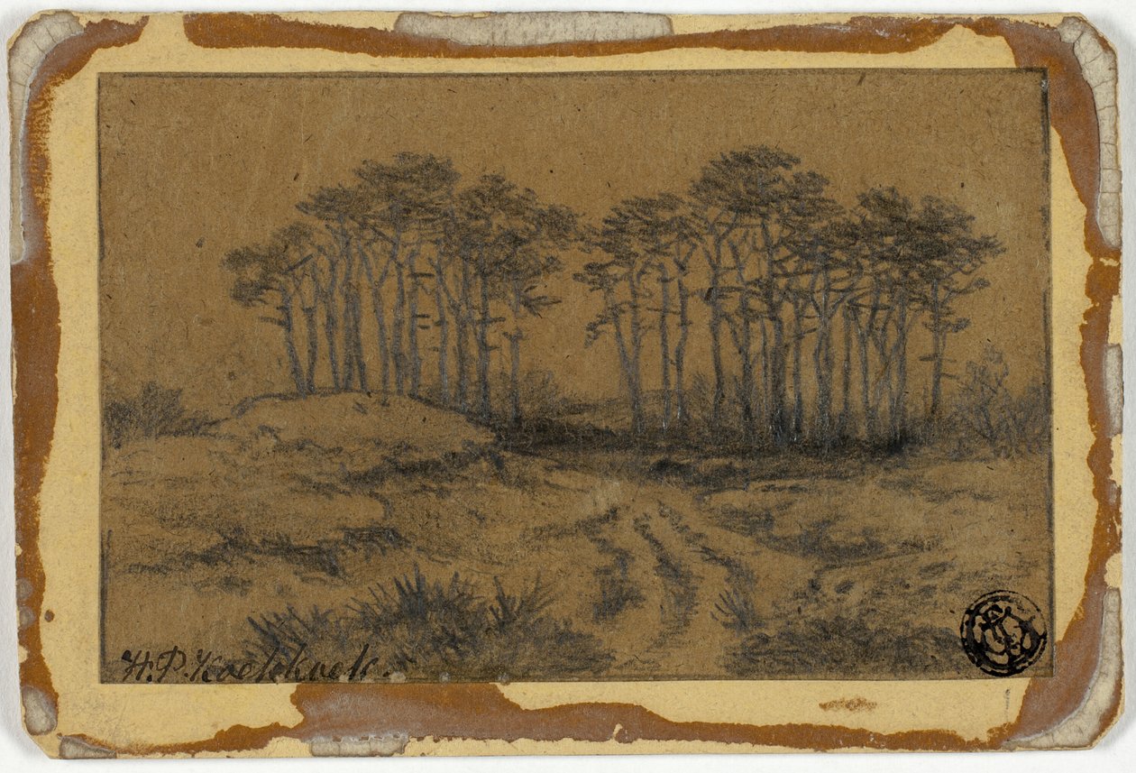 穿越树林的小径 作者 赫曼努斯·科克科克（Hermanus Koekkoek）