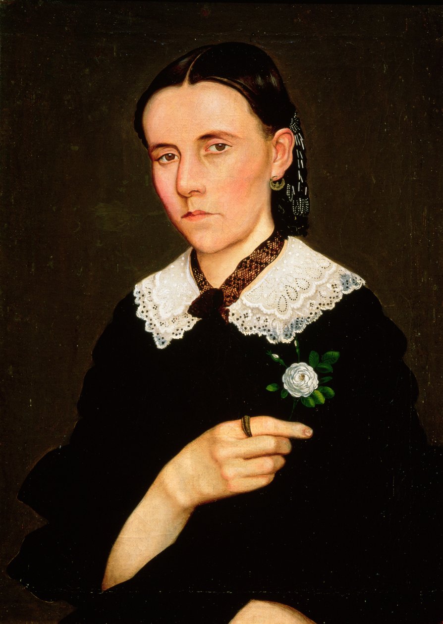 女人的画像，1861年 作者 Hermenegildo巴士