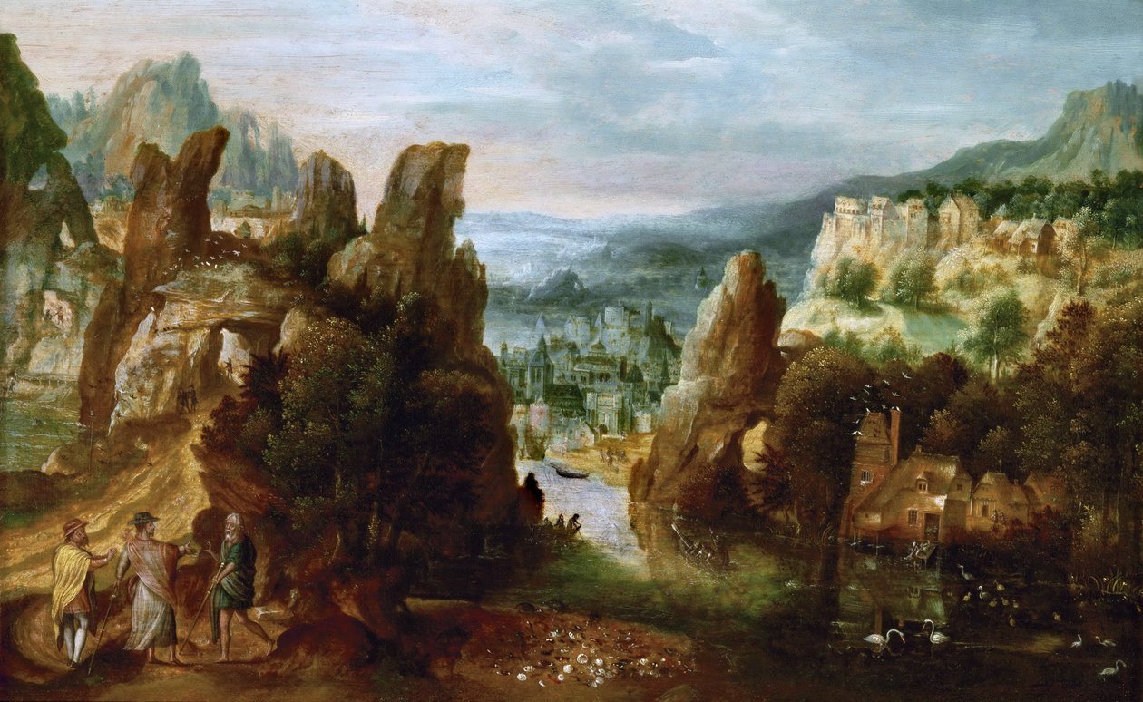 Paysage avec la route d