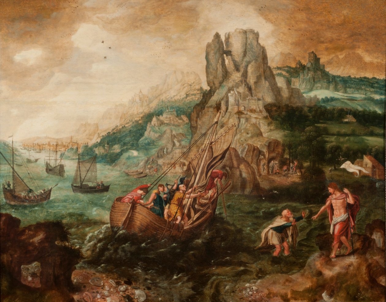 基督最后一次向门徒显现（布面油画） 作者 Herri met de (c.1510 p.1550) Bles