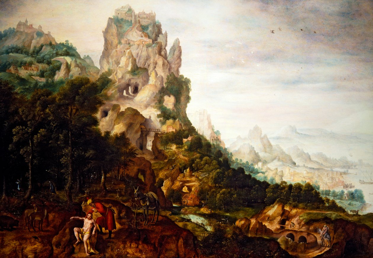 好撒玛利亚人（油画） 作者 Herri met de (c.1510 p.1550) Bles