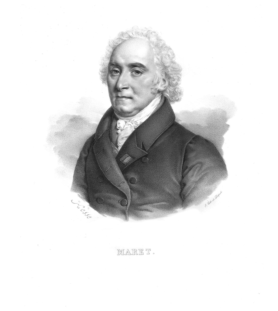 Hugues-Bernard Maret，巴萨诺公爵，约1820年代。   作者 黑森州