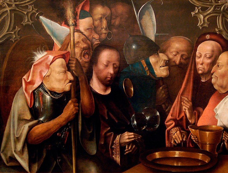 彼拉多之前的基督 作者 Hieronymus Bosch