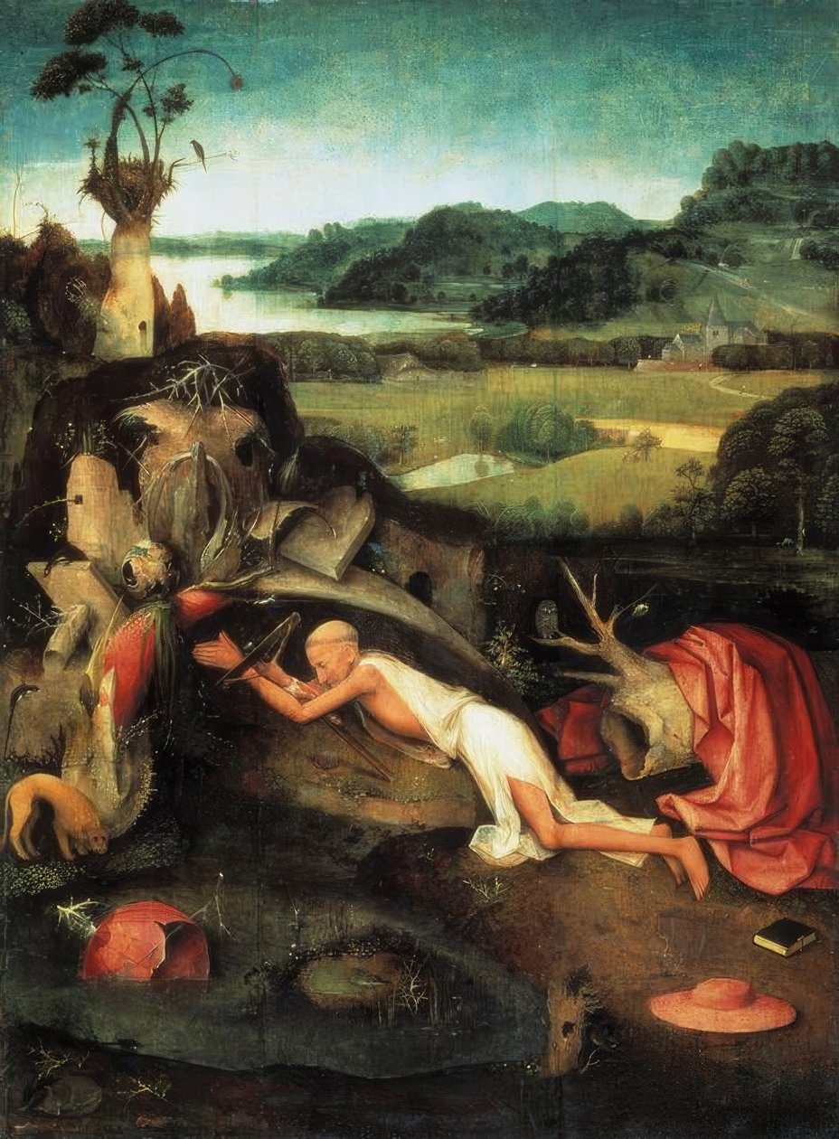 圣杰罗姆祈祷 作者 Hieronymus Bosch