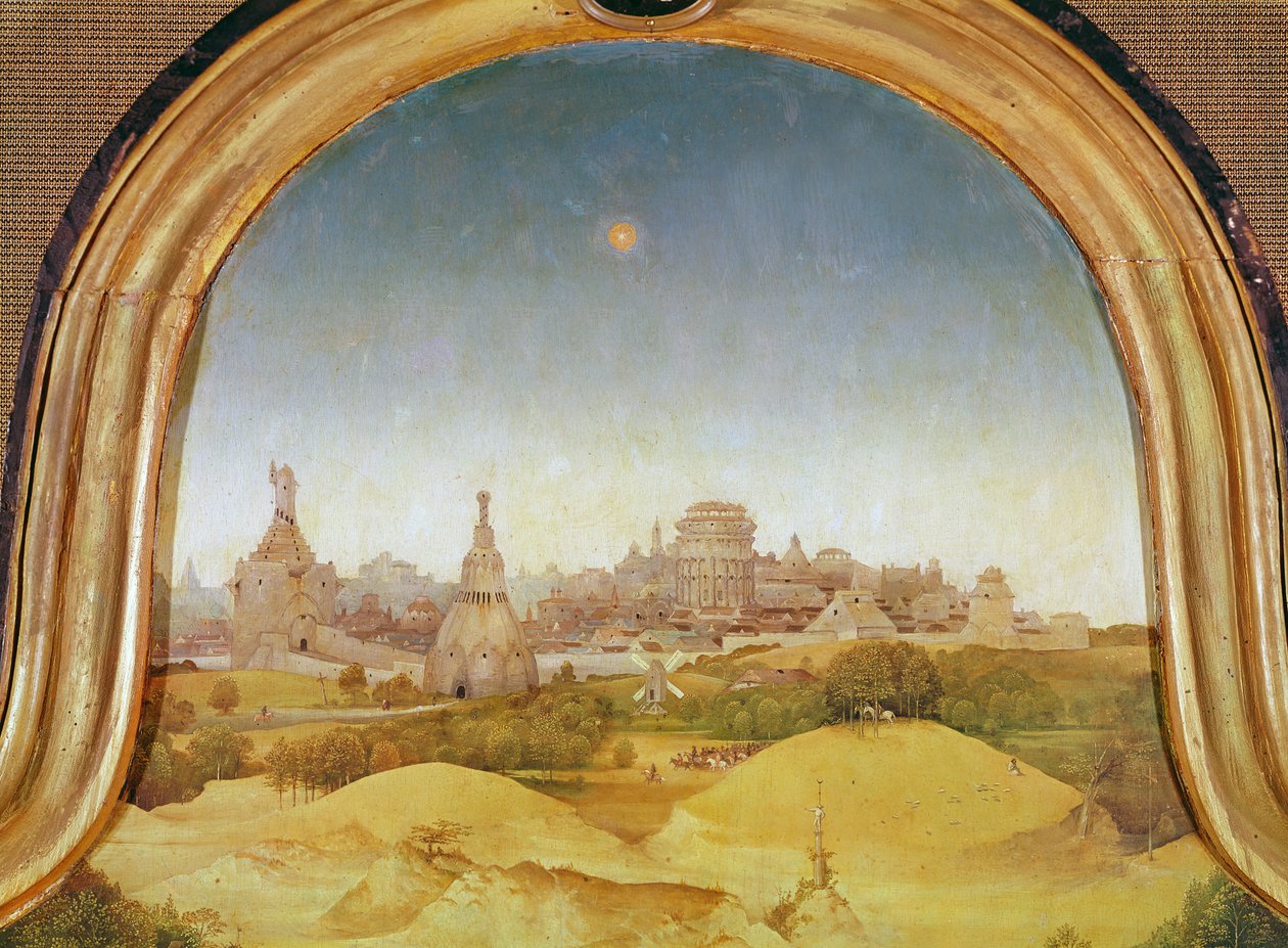 1510年魔法崇拜中央小组的细节 作者 Hieronymus Bosch