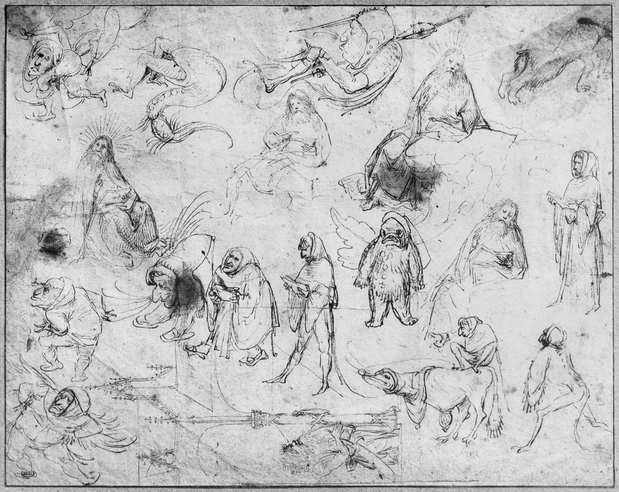 圣安东尼（正面）的诱惑 作者 Hieronymus Bosch