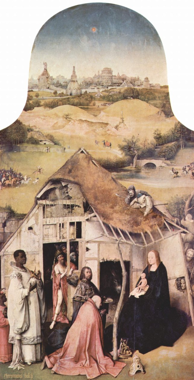贤士的崇拜 作者 Hieronymus Bosch