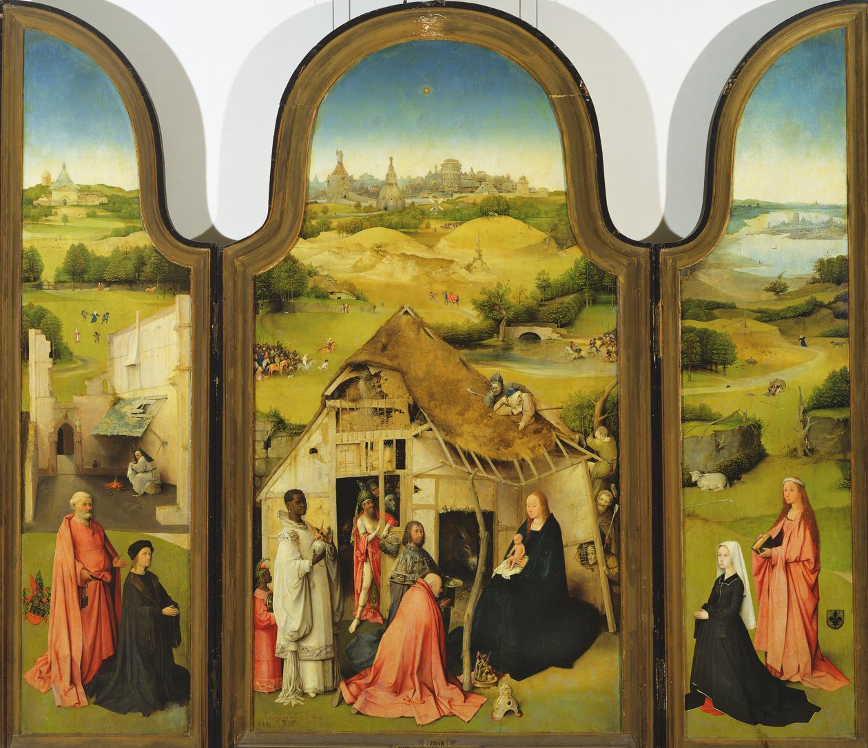 魔法师的崇拜，1510 作者 Hieronymus Bosch