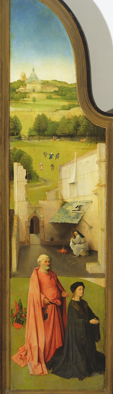 魔法师的崇拜，左侧面板的细节，1510（细节3427） 作者 Hieronymus Bosch