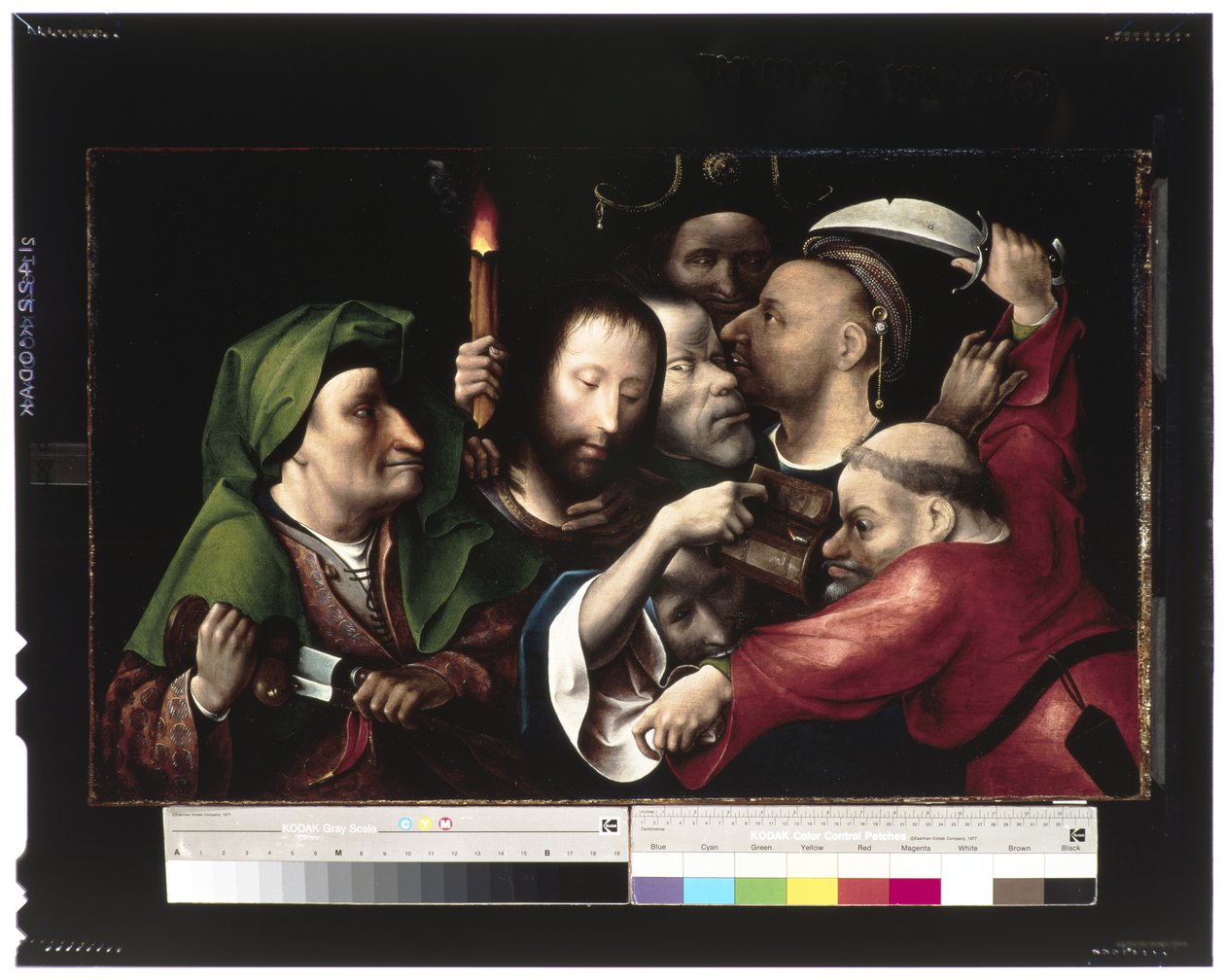 基督的逮捕，1515年（面板上的油和温度） 作者 Hieronymus Bosch