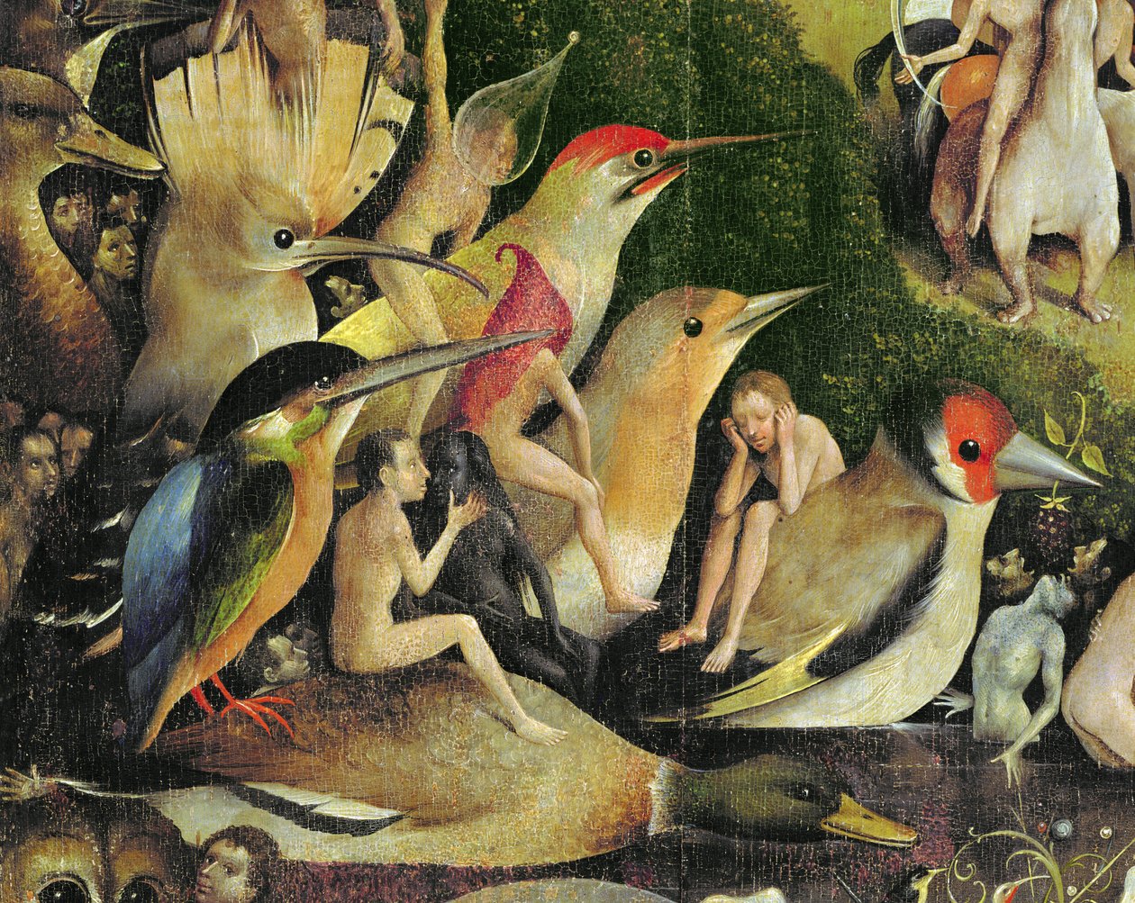 地球欢乐花园，c.1500（3425的细节） 作者 Hieronymus Bosch