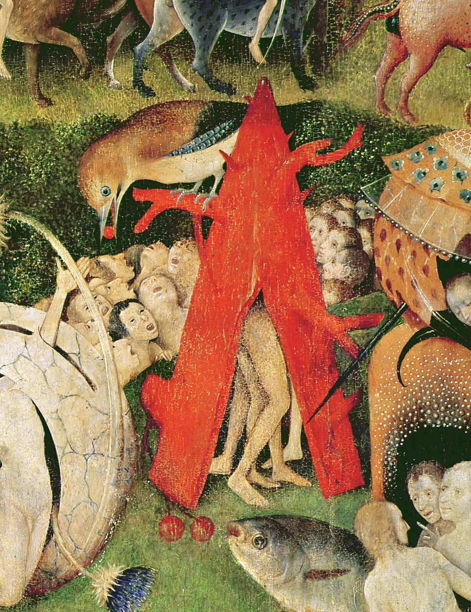 地球欢乐花园，c.1500（3425的细节） 作者 Hieronymus Bosch