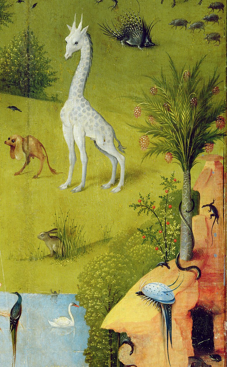 地球欢乐花园，c.1500（3425的细节） 作者 Hieronymus Bosch