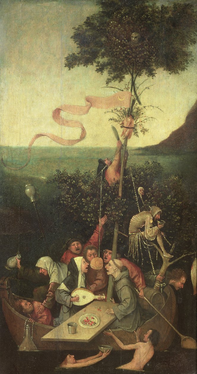 愚人船，c.1500 作者 Hieronymus Bosch