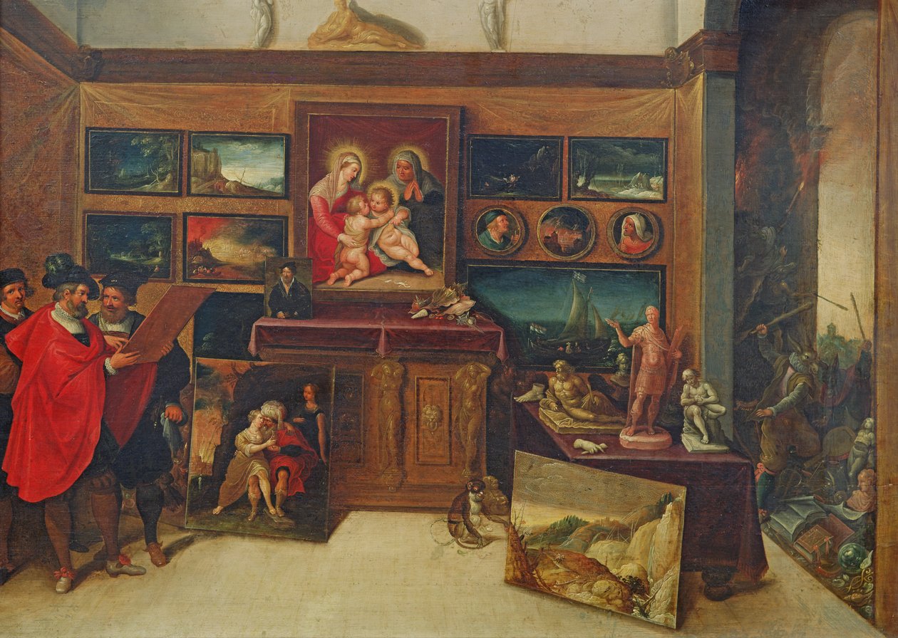 业余展览室，c.1620 作者 Hieronymus II Francken