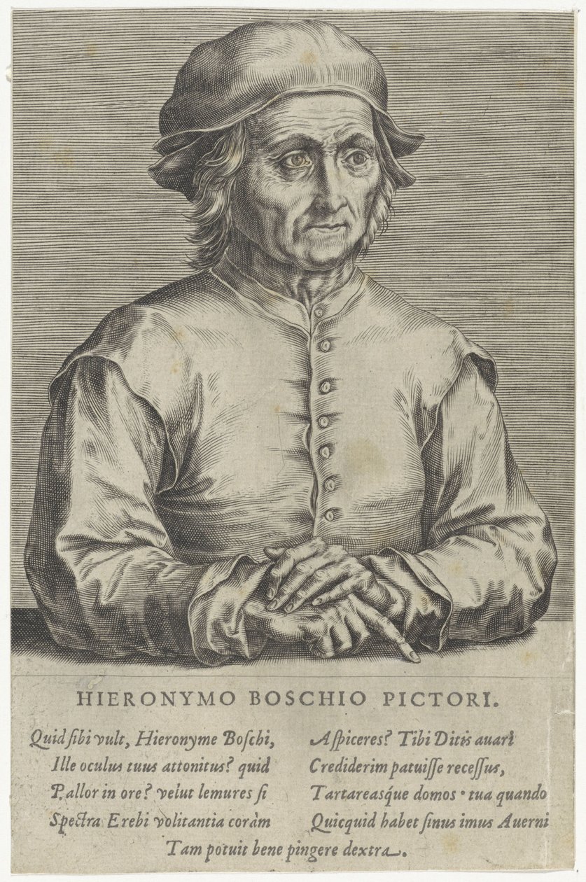 希罗尼穆斯-博什的肖像 作者 Hieronymus（之后）Bosch