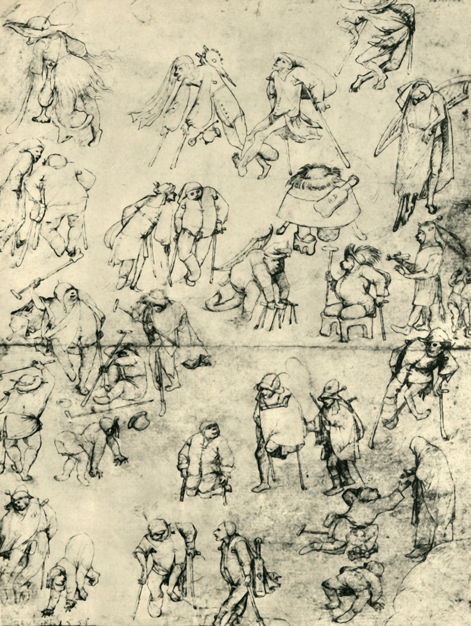 乞丐，15-16世纪，1943年 作者 Hieronymus Bosch