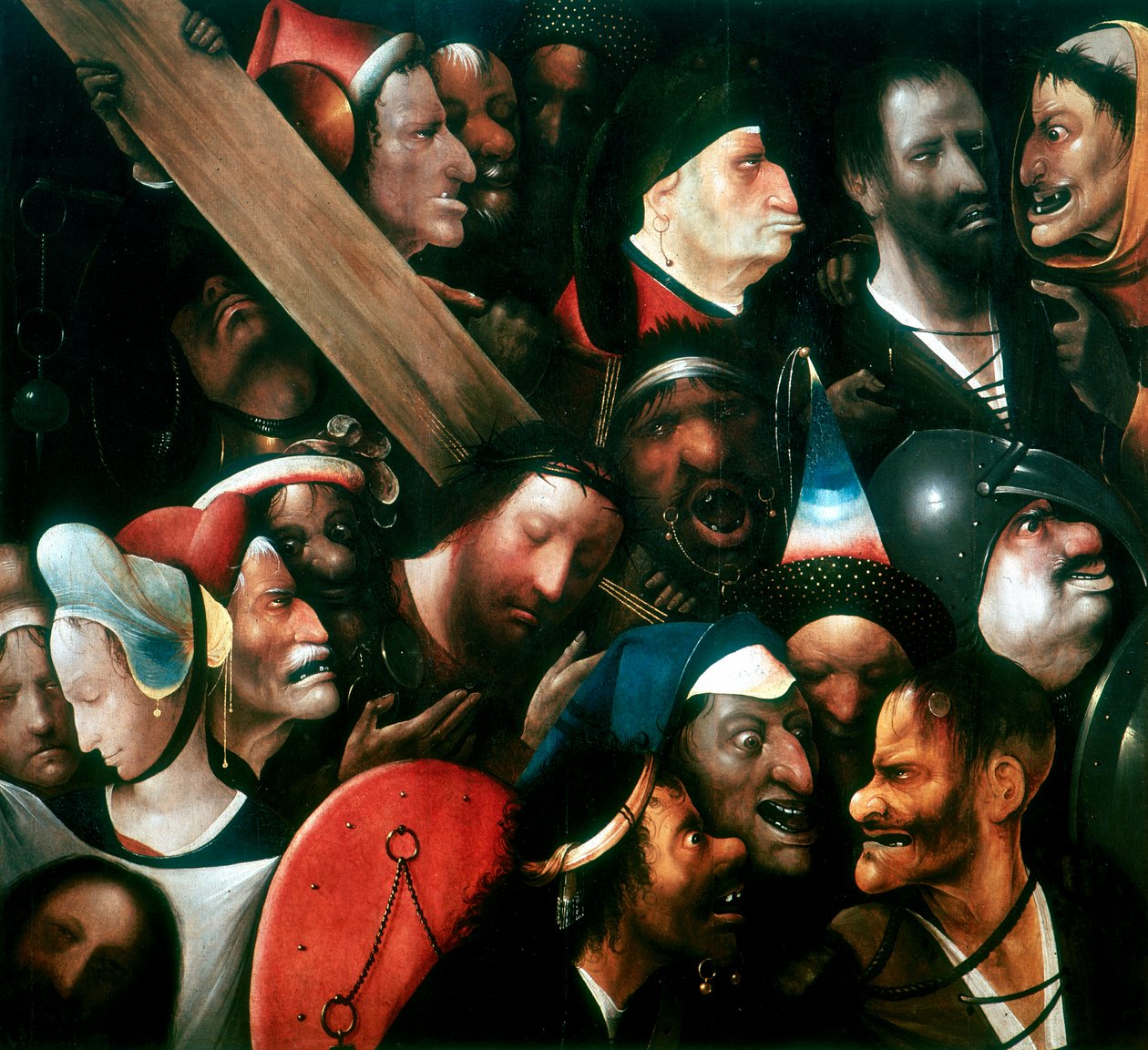 背着十字架，c1480-1516 作者 Hieronymus Bosch
