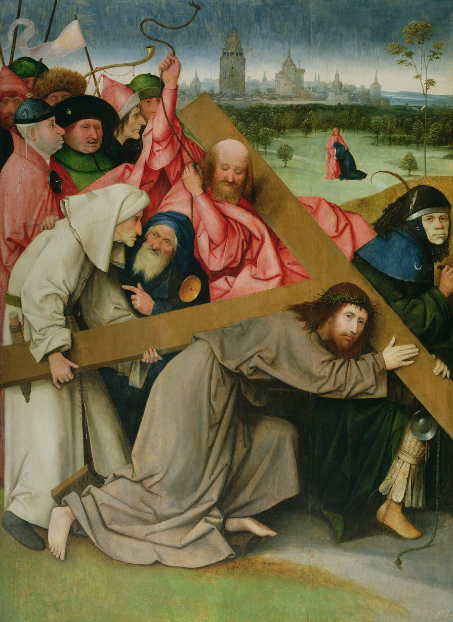 基督背着十字架 作者 Hieronymus Bosch