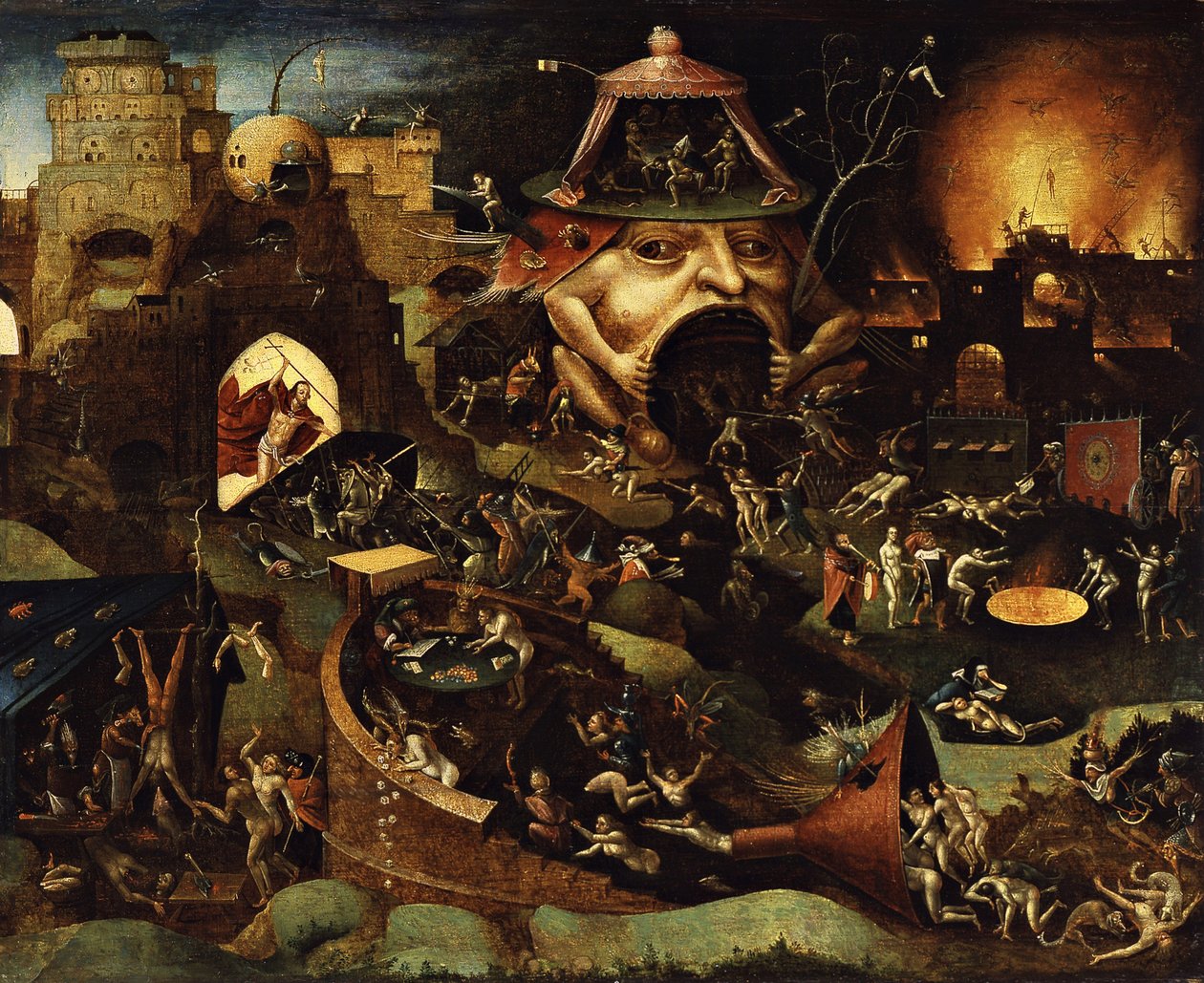 基督在地狱（木板油画） 作者 Hieronymus Bosch