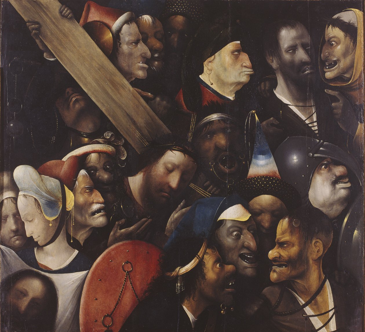 基督背着十字架，1515-1516年 作者 Hieronymus Bosch
