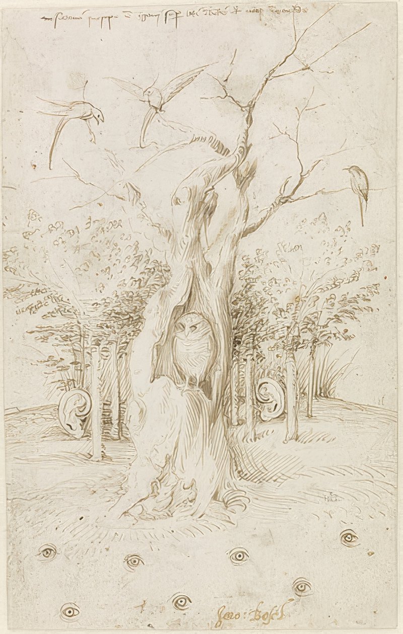 田野有眼，森林有耳 作者 Hieronymus Bosch