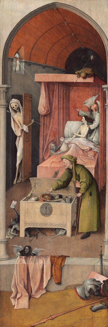 死亡与吝啬鬼 作者 Hieronymus Bosch