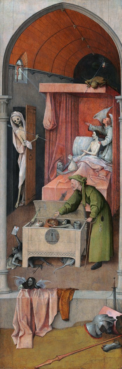 死亡与吝啬鬼 作者 Hieronymus Bosch
