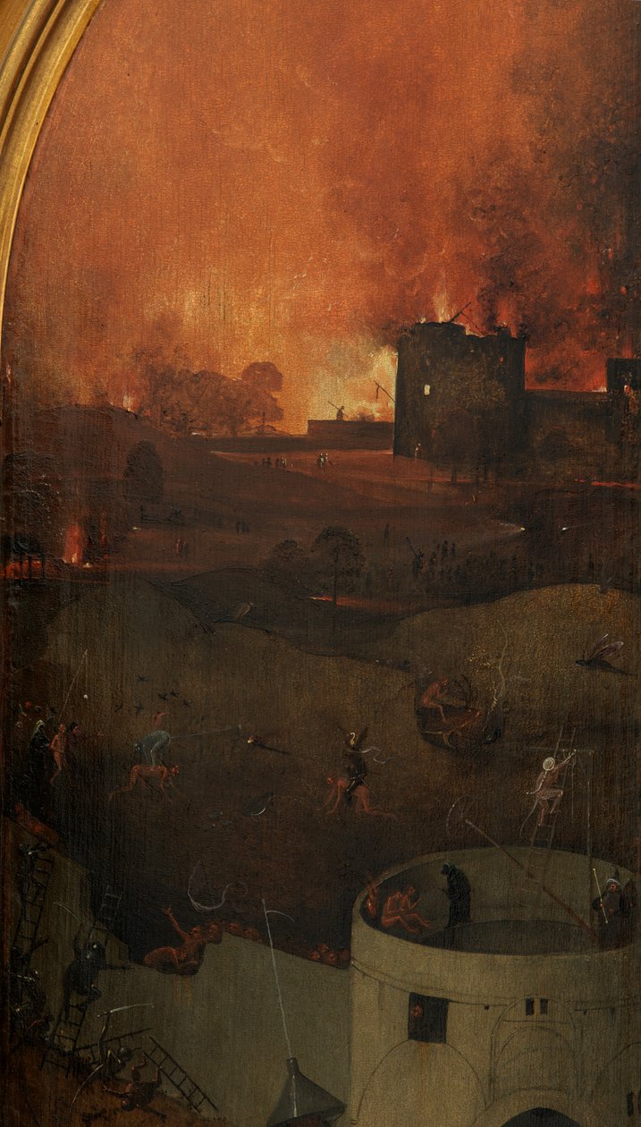 《最后的审判》右面板细节（面板油画） 作者 Hieronymus Bosch