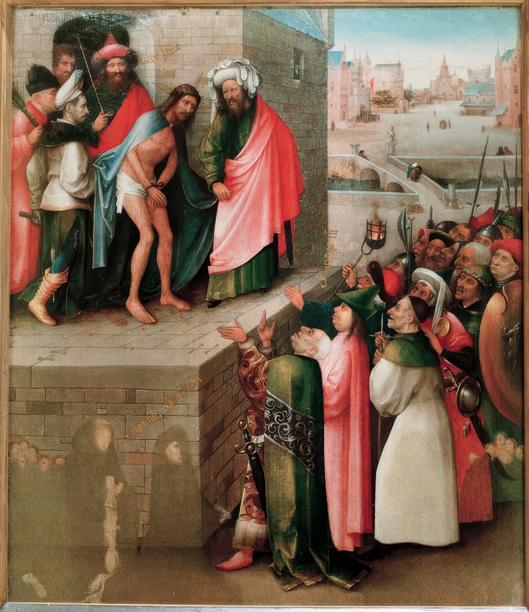 基督在人民面前的代表 作者 Hieronymus Bosch