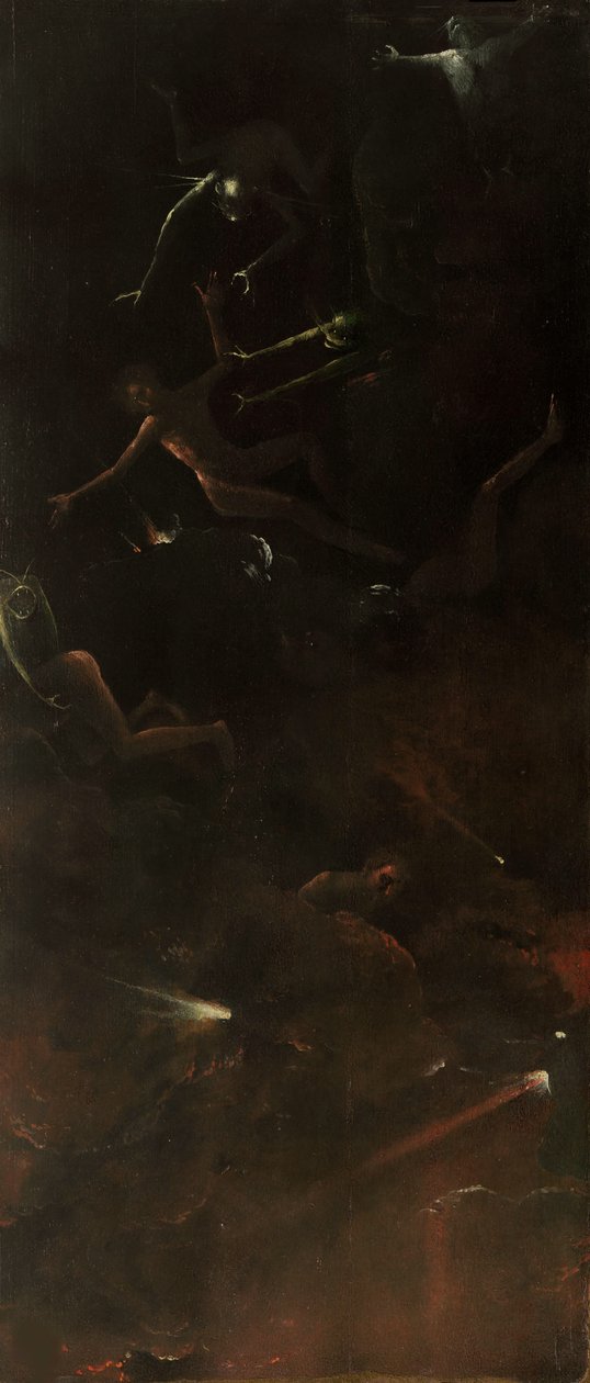 来世的四个愿景，约1490-1510年。 作者 Hieronymus Bosch