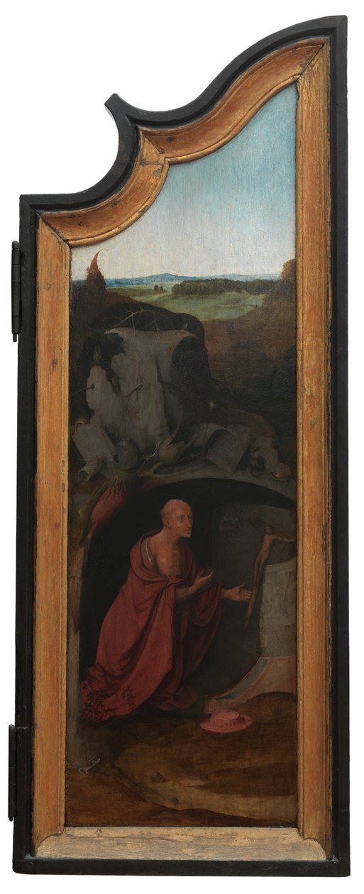 《约伯三联画》的右面板，c.1500-24（面板油画） 作者 Hieronymus Bosch