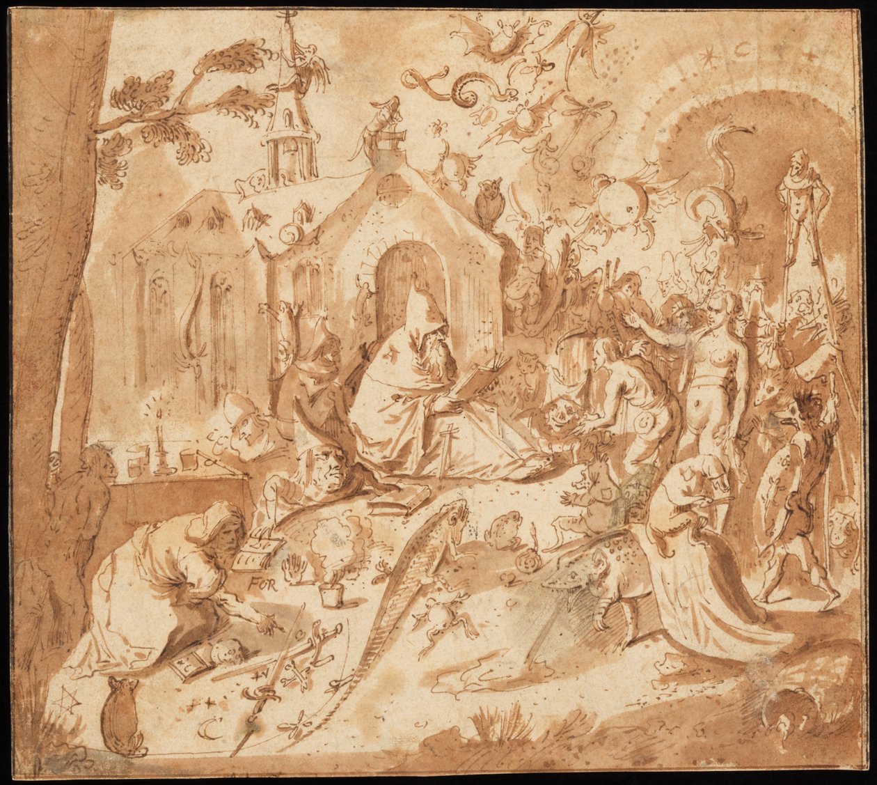 圣安东尼的诱惑 作者 Hieronymus Bosch