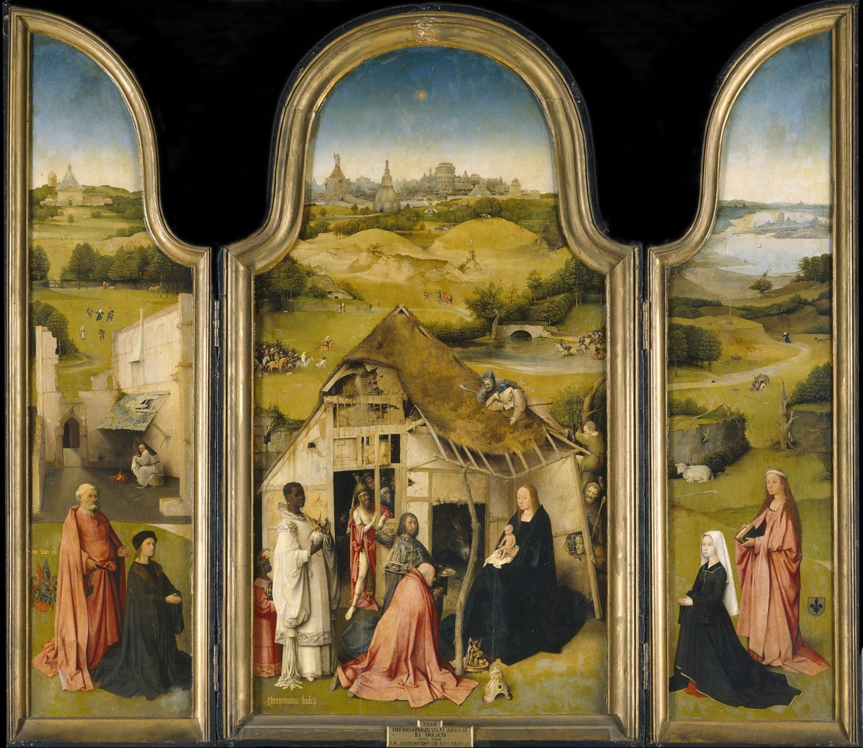 国王的崇拜c。 1495 作者 Hieronymus Bosch