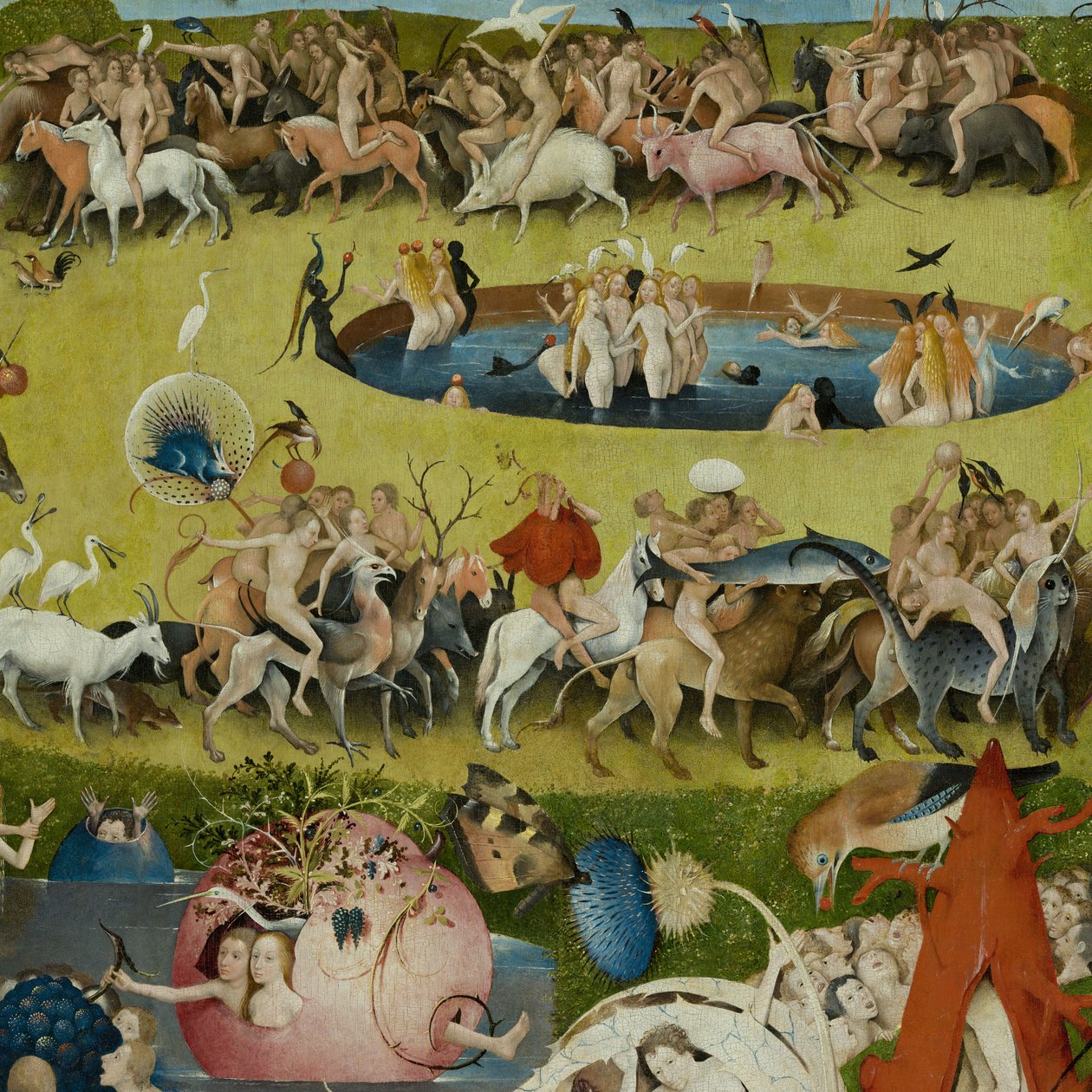 人间花园，1490-1500 作者 Hieronymus Bosch