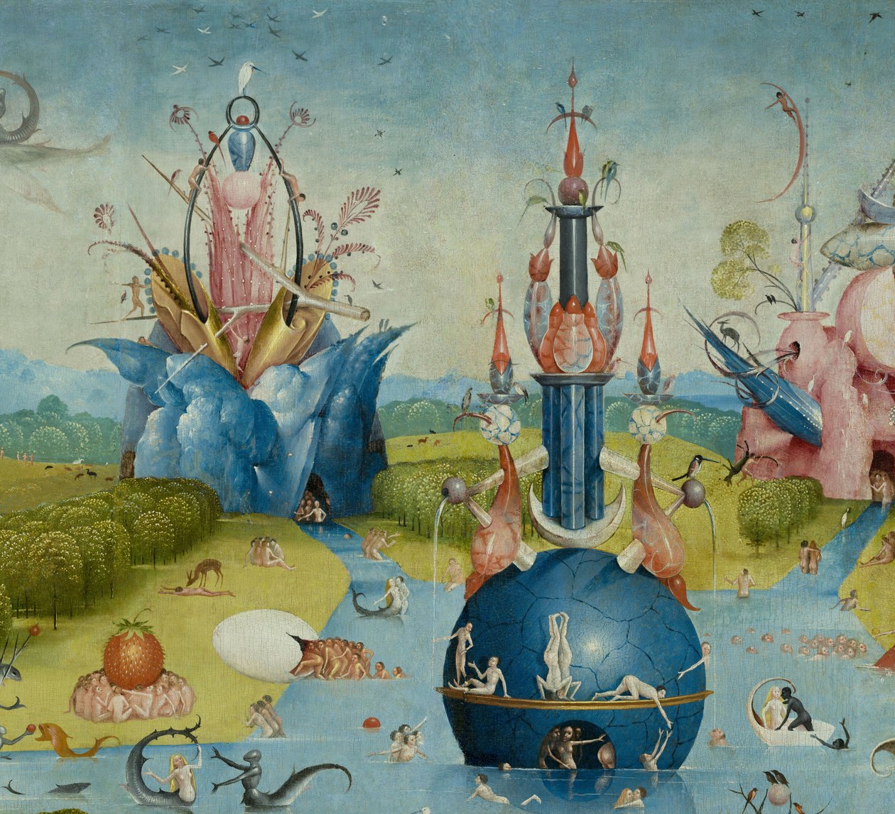 人间花园，1490-1500 作者 Hieronymus Bosch