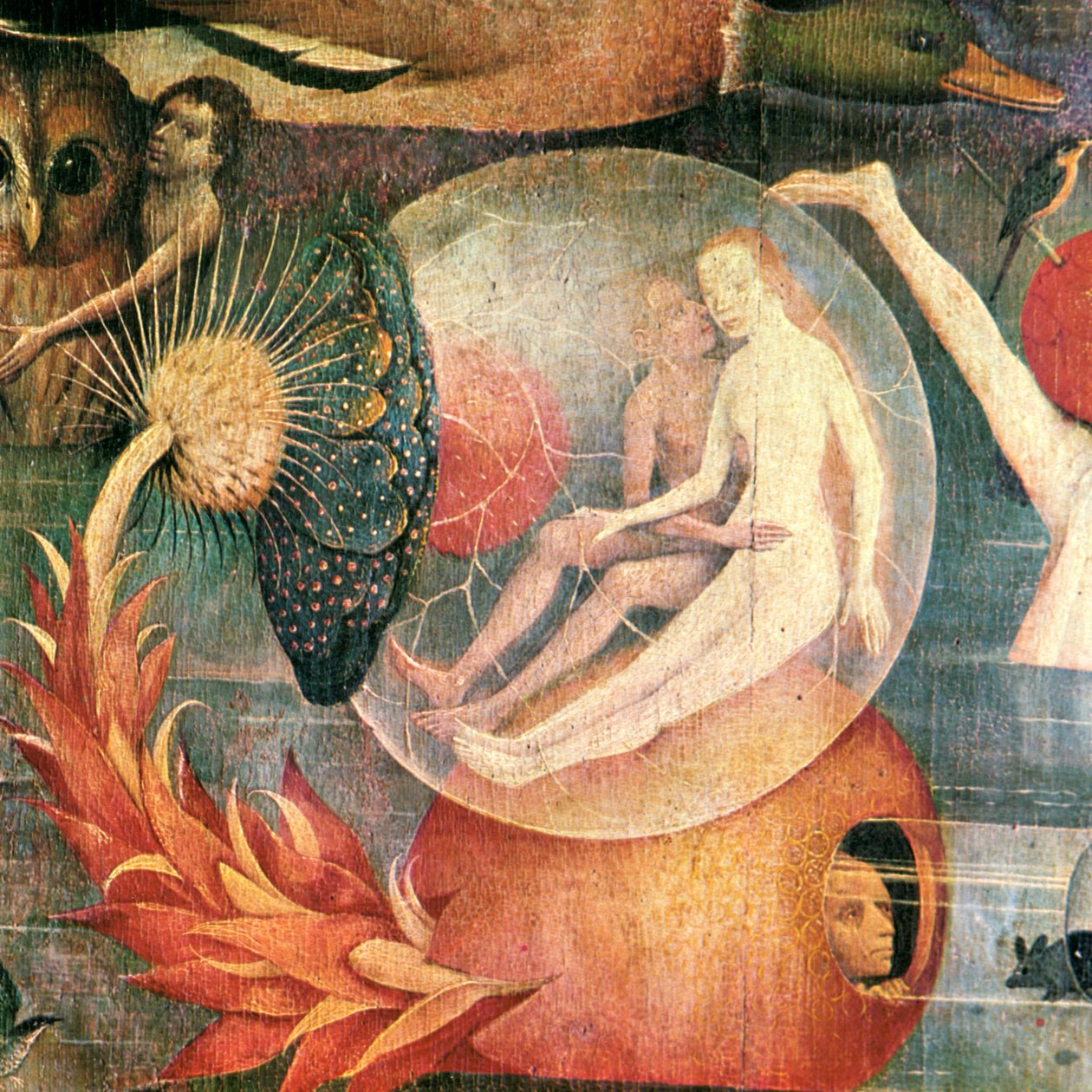 中央面板细节c。 1500 作者 Hieronymus Bosch