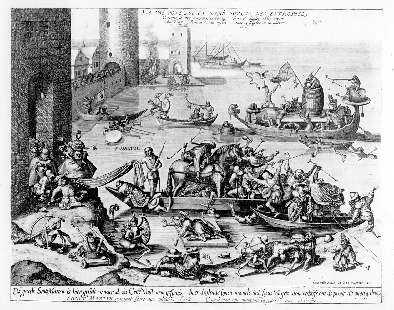 跛子的快乐和无忧无虑的生活 作者 Hieronymus Bosch
