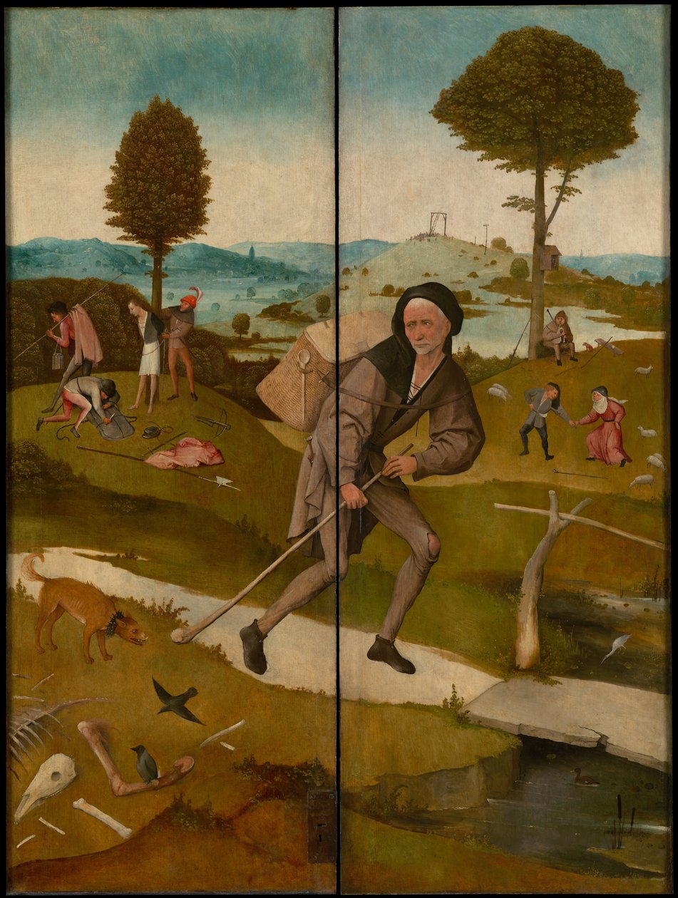 海温三联画》，约 1516 年（外部） 作者 Hieronymus Bosch