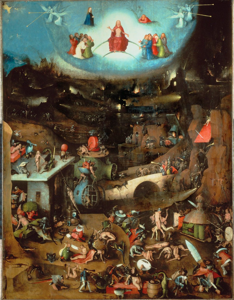 最后的审判》，中央画板（橡木上的油彩） 作者 Hieronymus Bosch