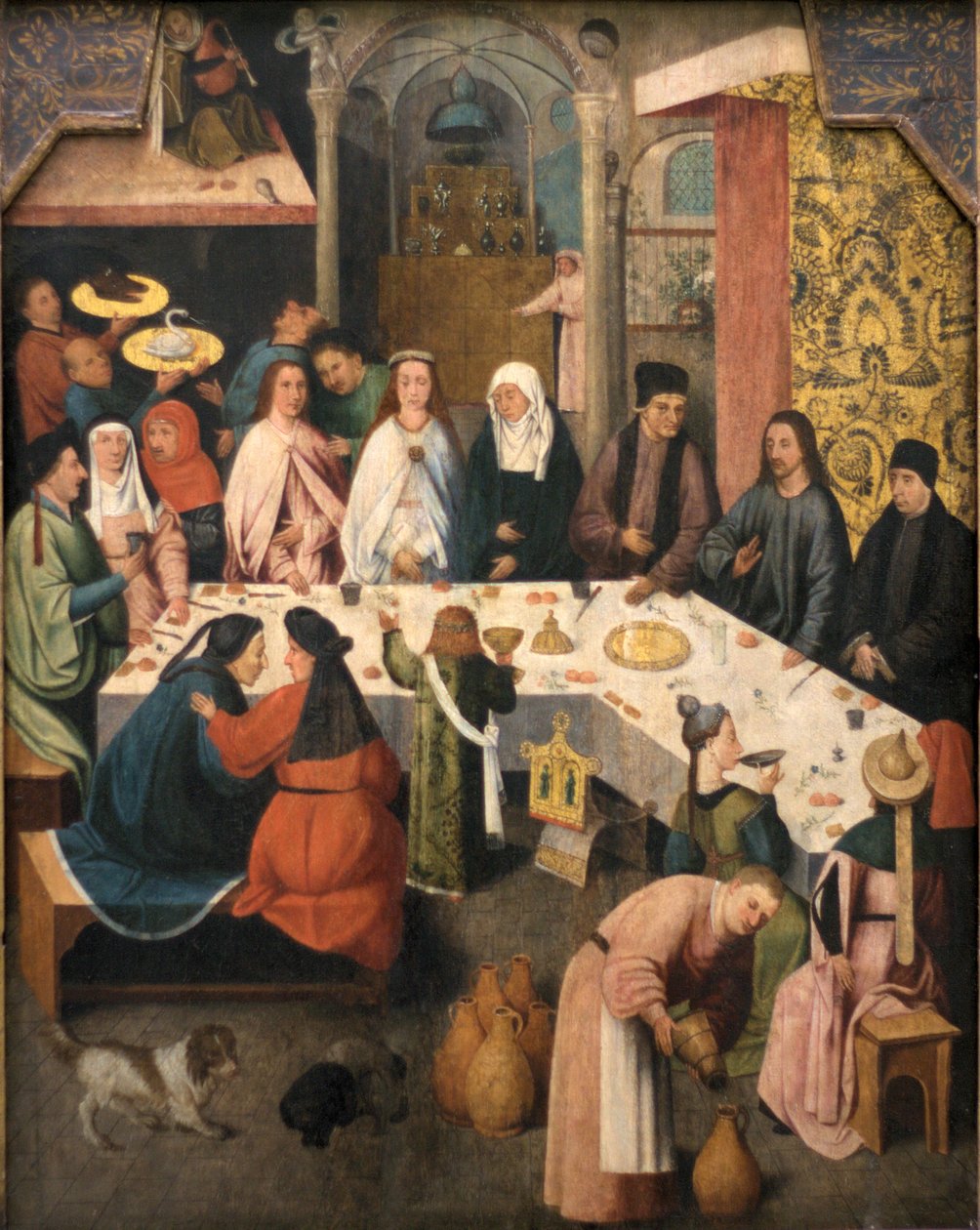 卡纳（Cana）的婚宴，大约1550-1565年 作者 Hieronymus Bosch