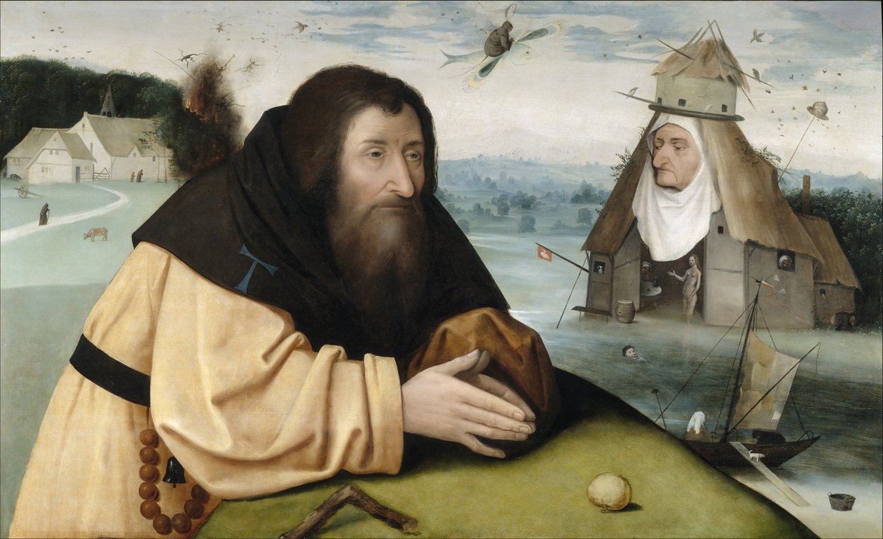 1500至1510年间对圣安东尼的诱惑 作者 Hieronymus Bosch