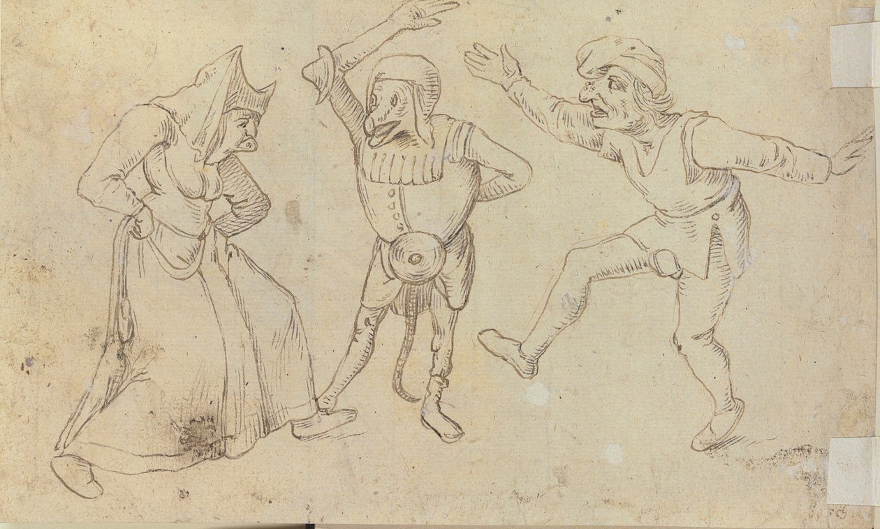 三个跳舞的人物 作者 Hieronymus Bosch