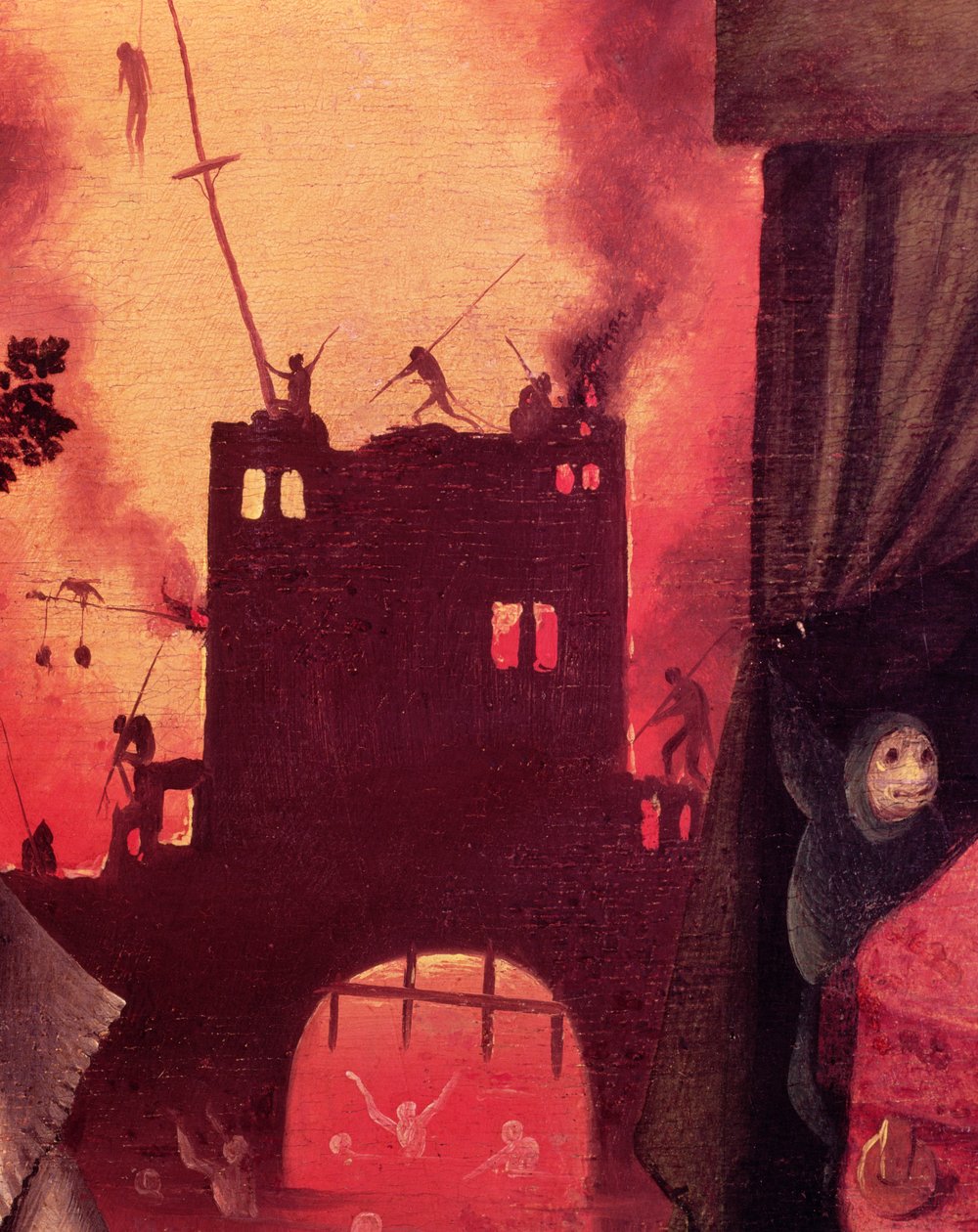 Tondals Vision，61761燃烧网关面板细节的细节 作者 Hieronymus Bosch