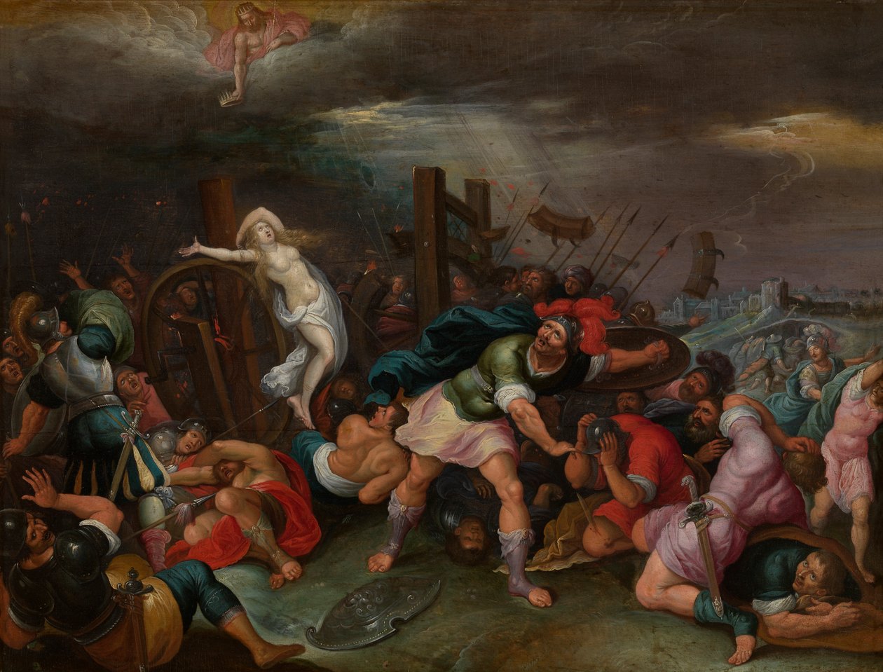 亚历山大圣凯瑟琳的殉难（面板油画） 作者 Hieronymus II Francken