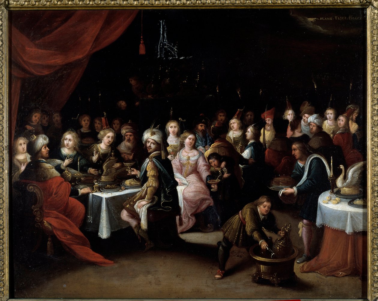 迦拿的婚礼 希罗尼穆斯 (Hieronymus 或 Jerome) Franck (1578-1628) 17 世纪图卢兹奥古斯丁博物馆绘画 作者 Hieronymus II Francken