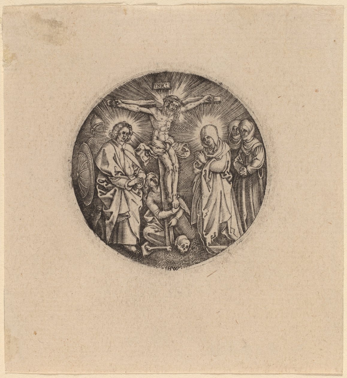 被称为马克思米利安的剑柄的耶稣受难记 作者 Hieronymus Wierix 和 Antonie Wierix 在 Albrecht Dürer 之后